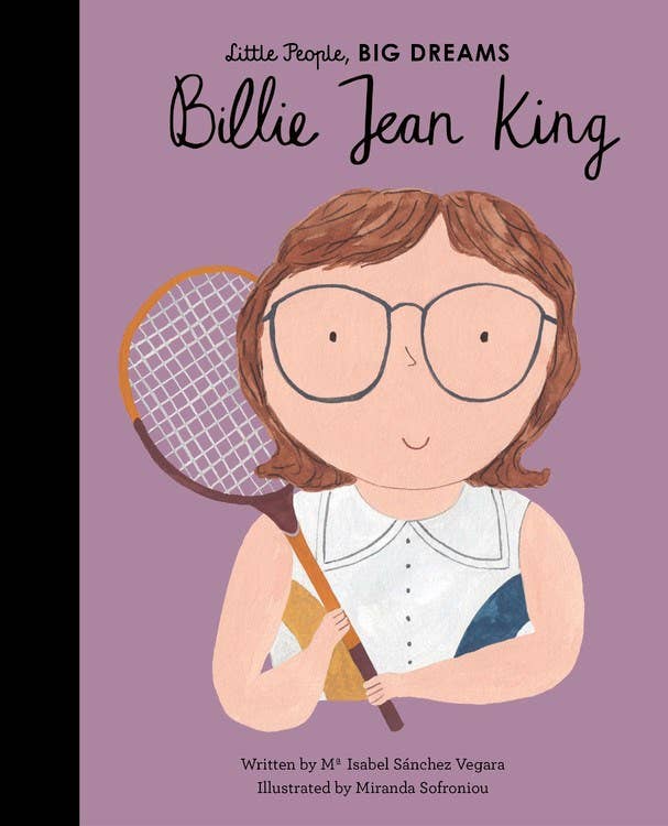 Microcosm Publishing Billie Jean King (Little People, Big Dreams): front book cover with title and illustration