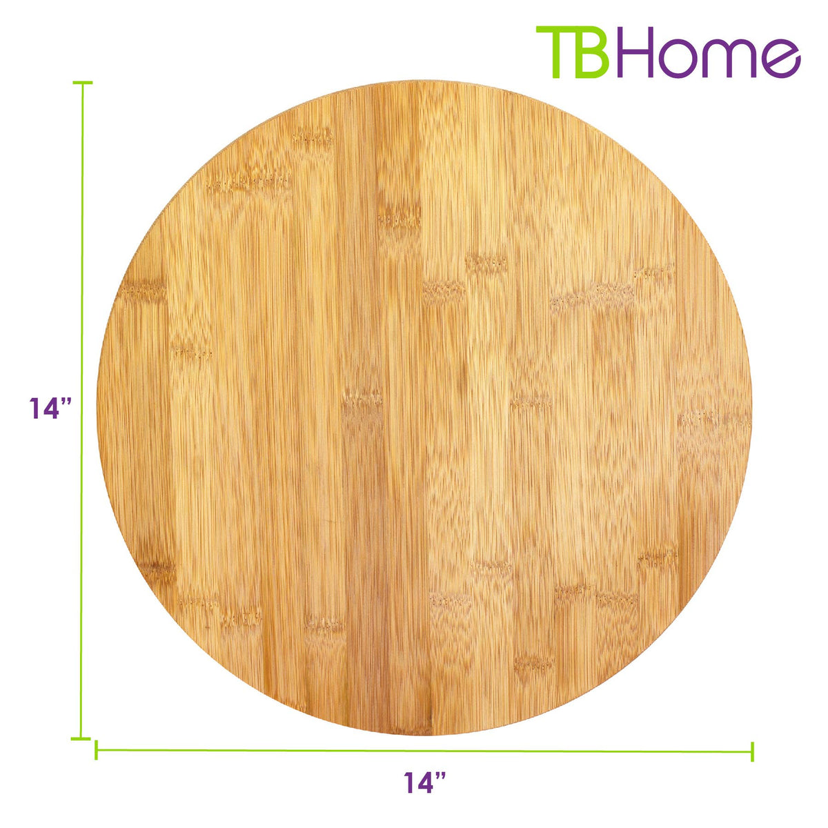 TB Home 14" Bamboo Lazy Susan Turntable
