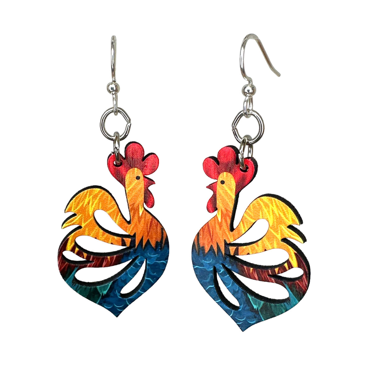 Cock-a-doodle-doo Earrings #1770
