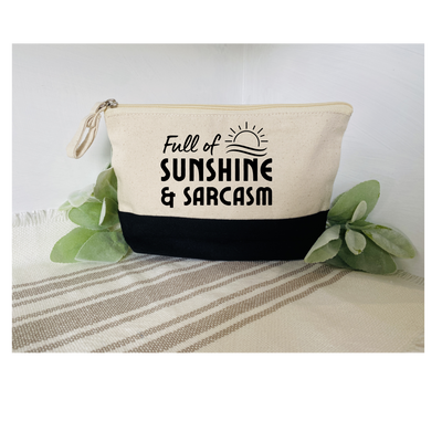 Full of Sunshine and Sarcasm Accessory Bag