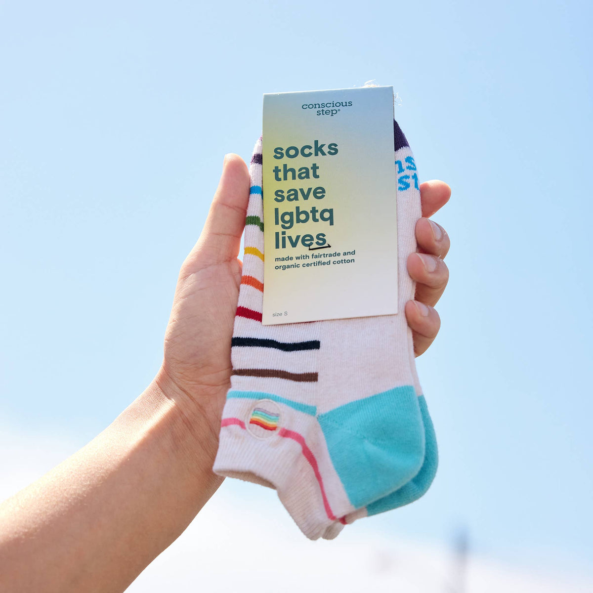 Ankle Socks that Save LGBTQ Lives | Pride Flag - Pride Gifts