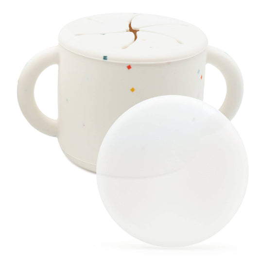 WeeSprout – Silicone Spill-Proof Snack Cup for Babies &, individual color option on a plain backdrop; BPA-free silicone
