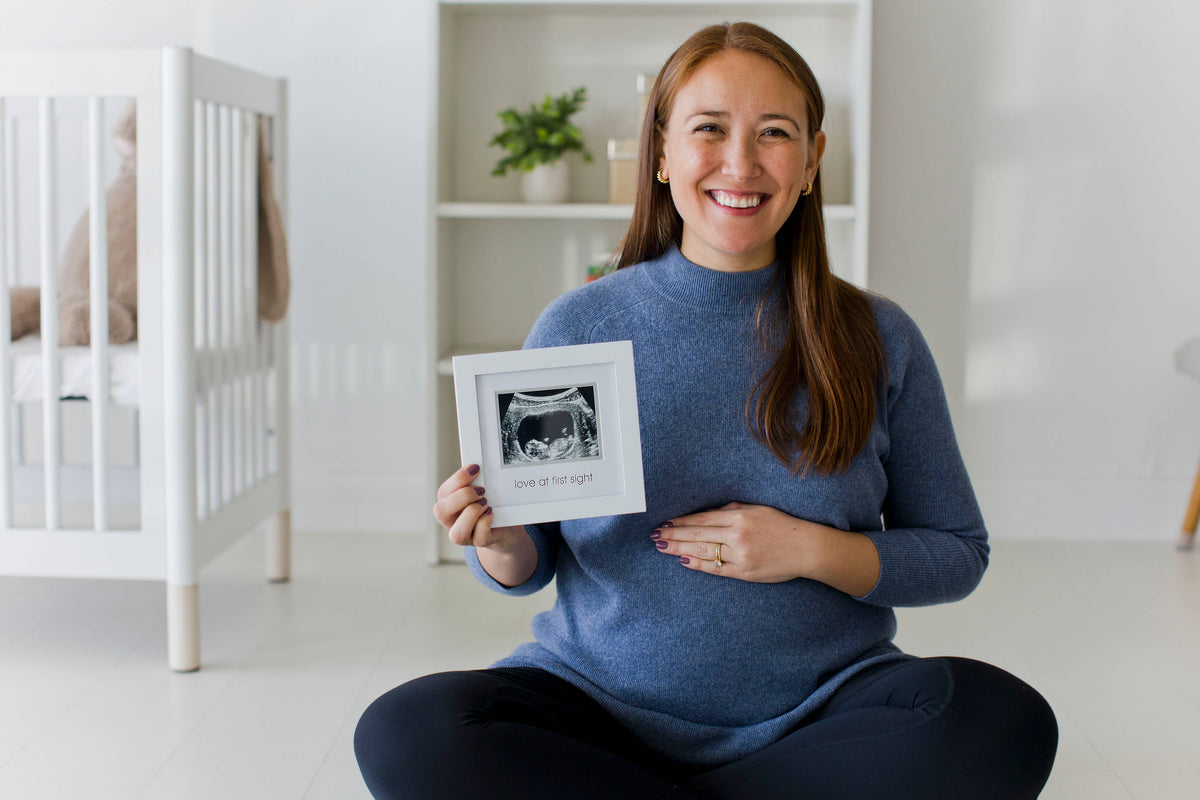 Love At First Sight Sonogram Frame, White