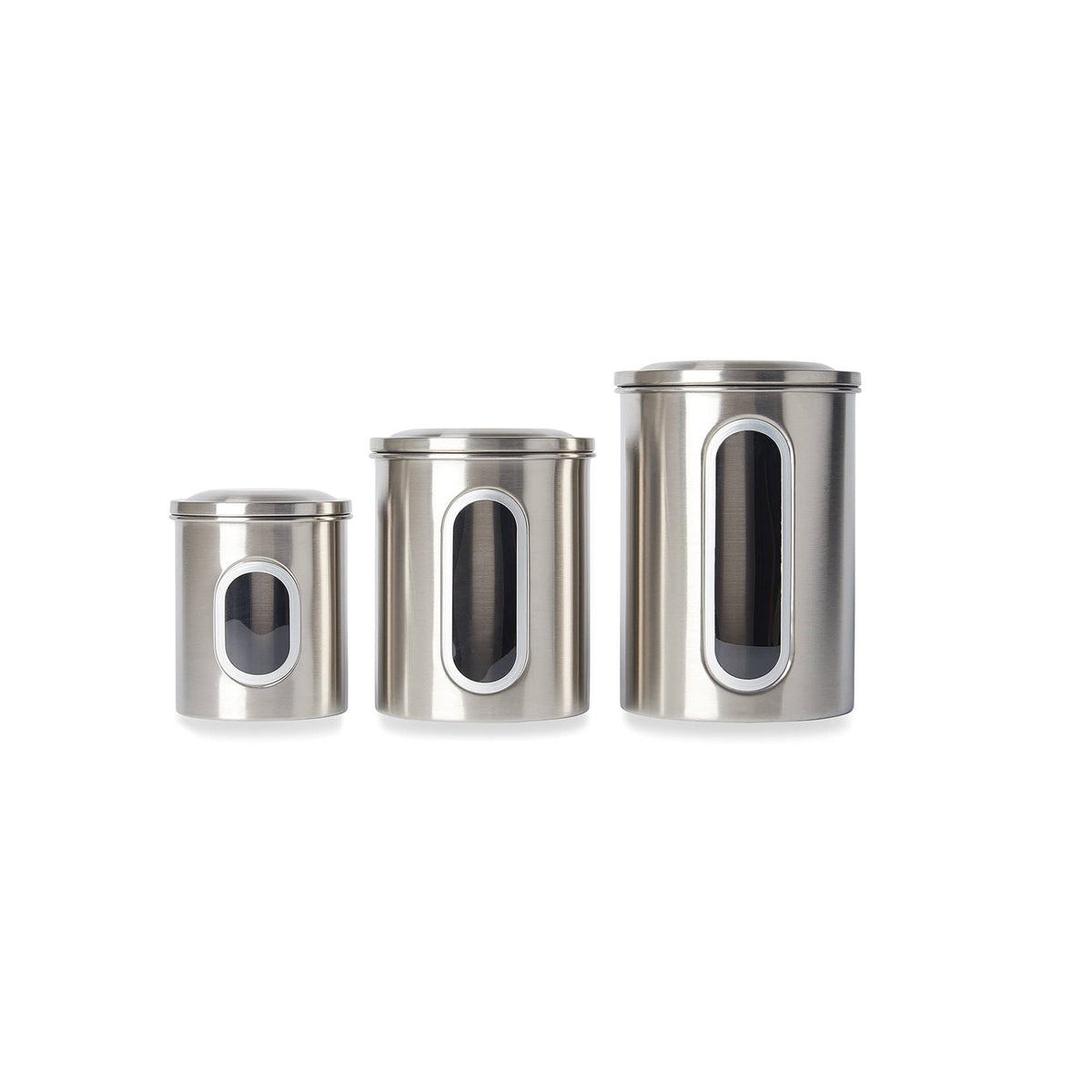 Fox Run Stainless Steel Canister Set, 3-Piece Set