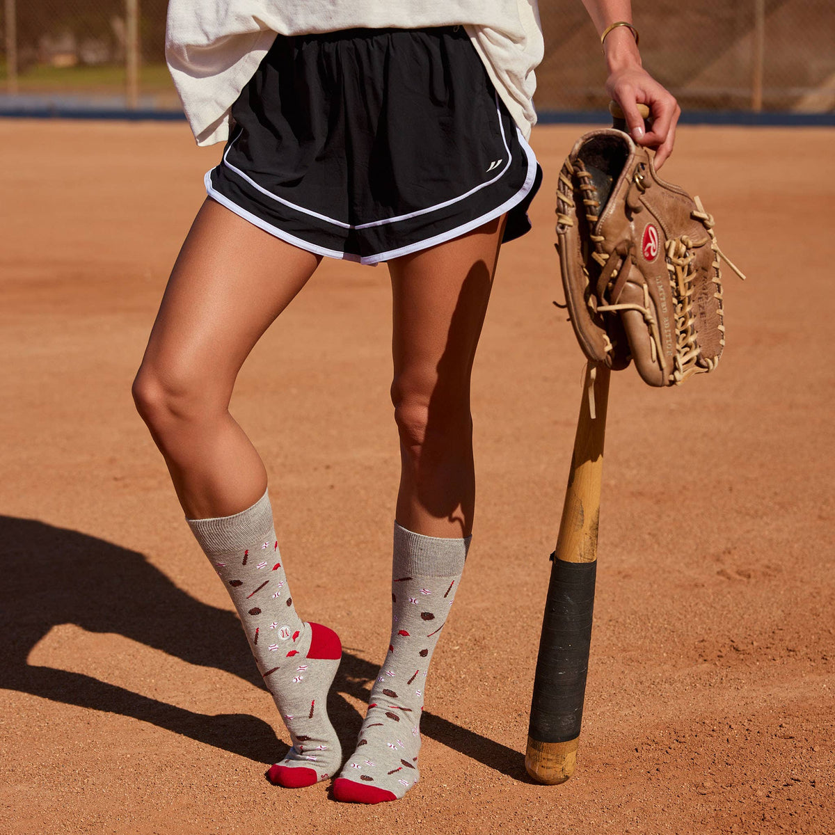 Socks that Support Youth Sports | Gray Baseballs
