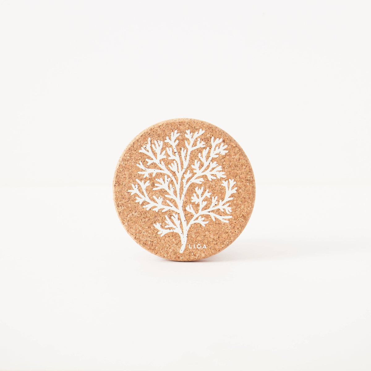 Cork Coaster | Coral