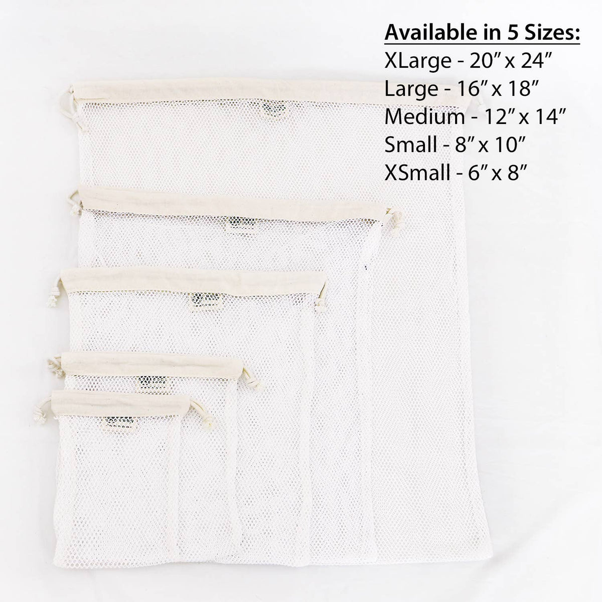 Organic Cotton Laundry Bags