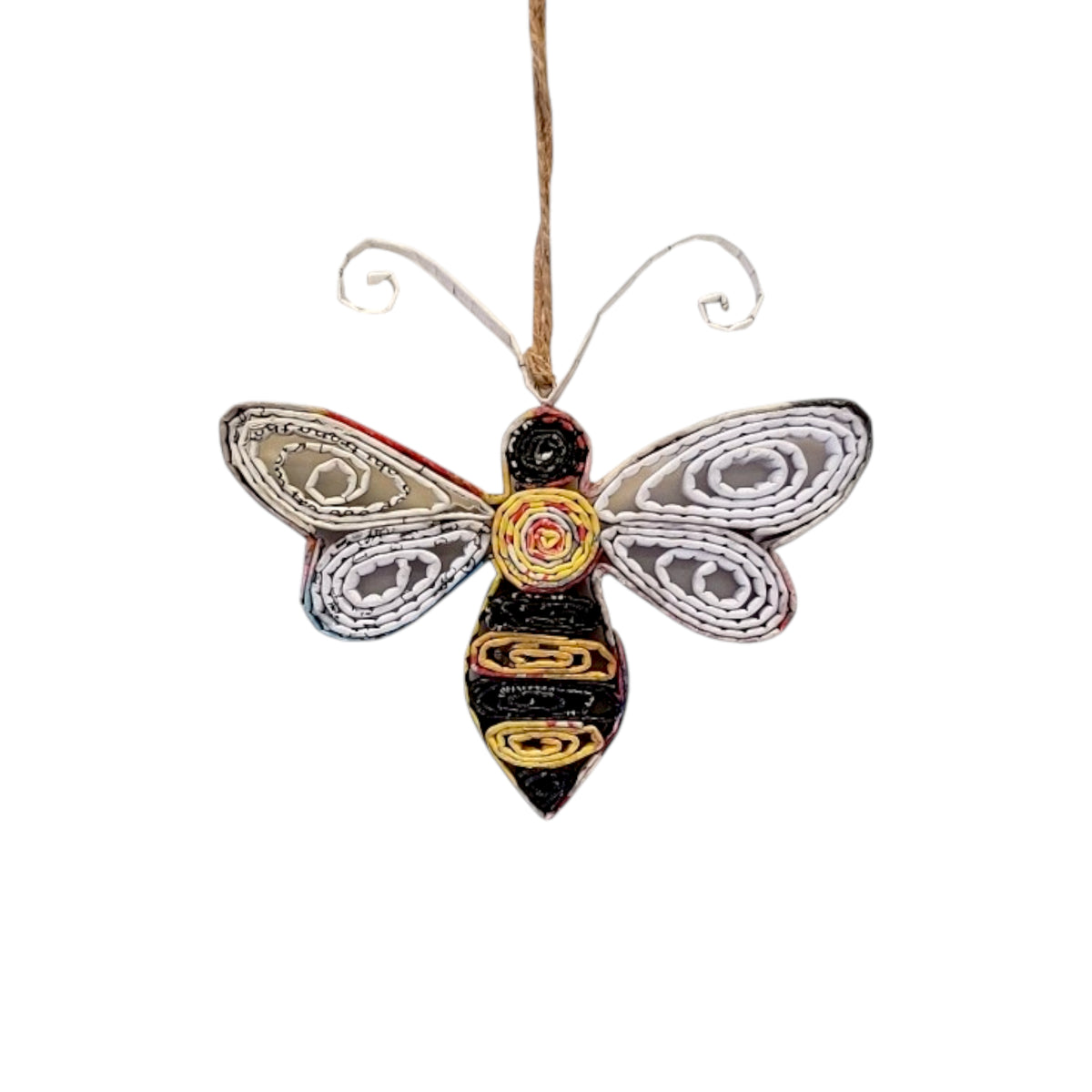 Bee Ornament - Recycled Paper