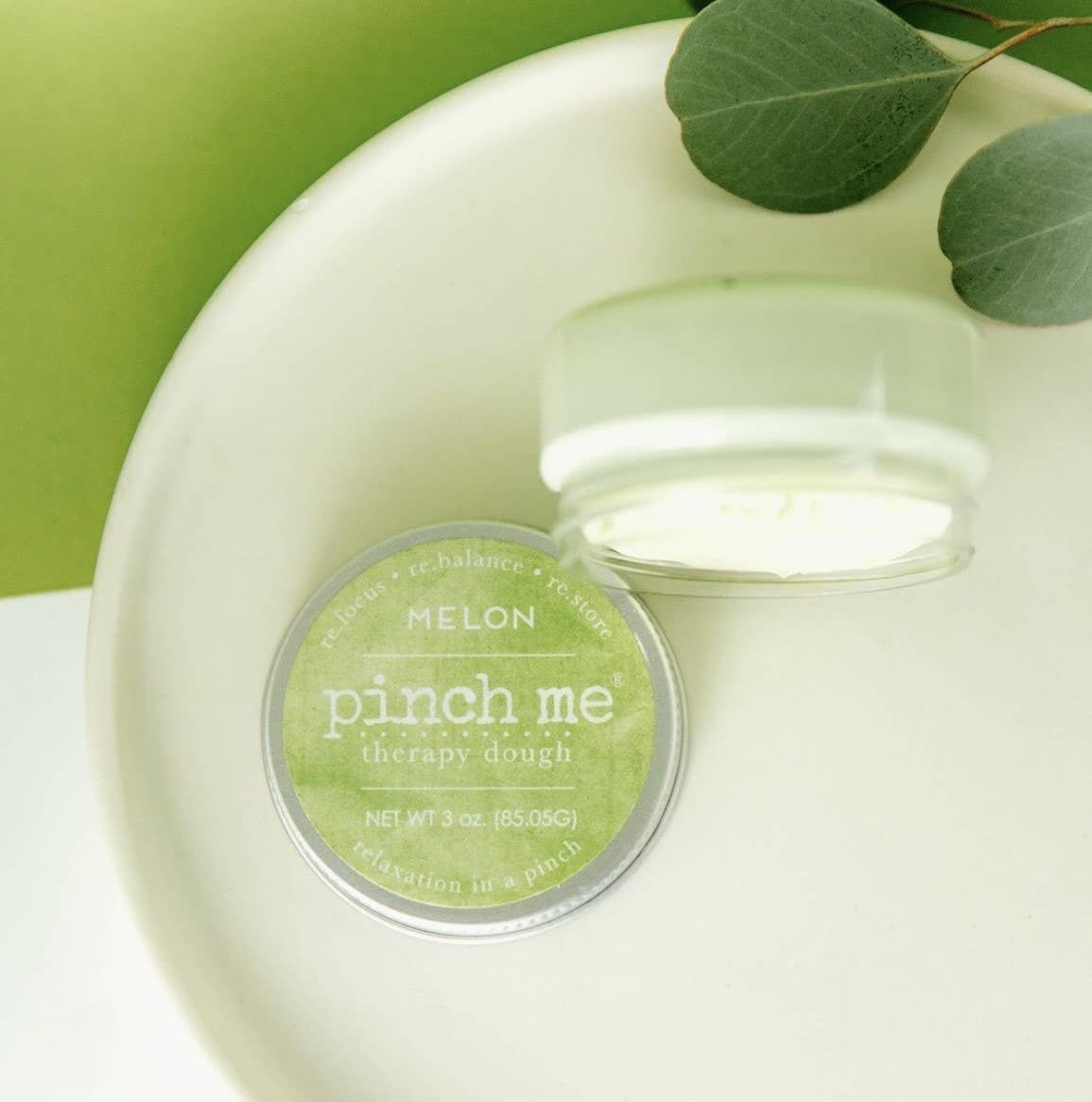 Pinch Me Therapy Dough – Melon, styled in a lifestyle setting