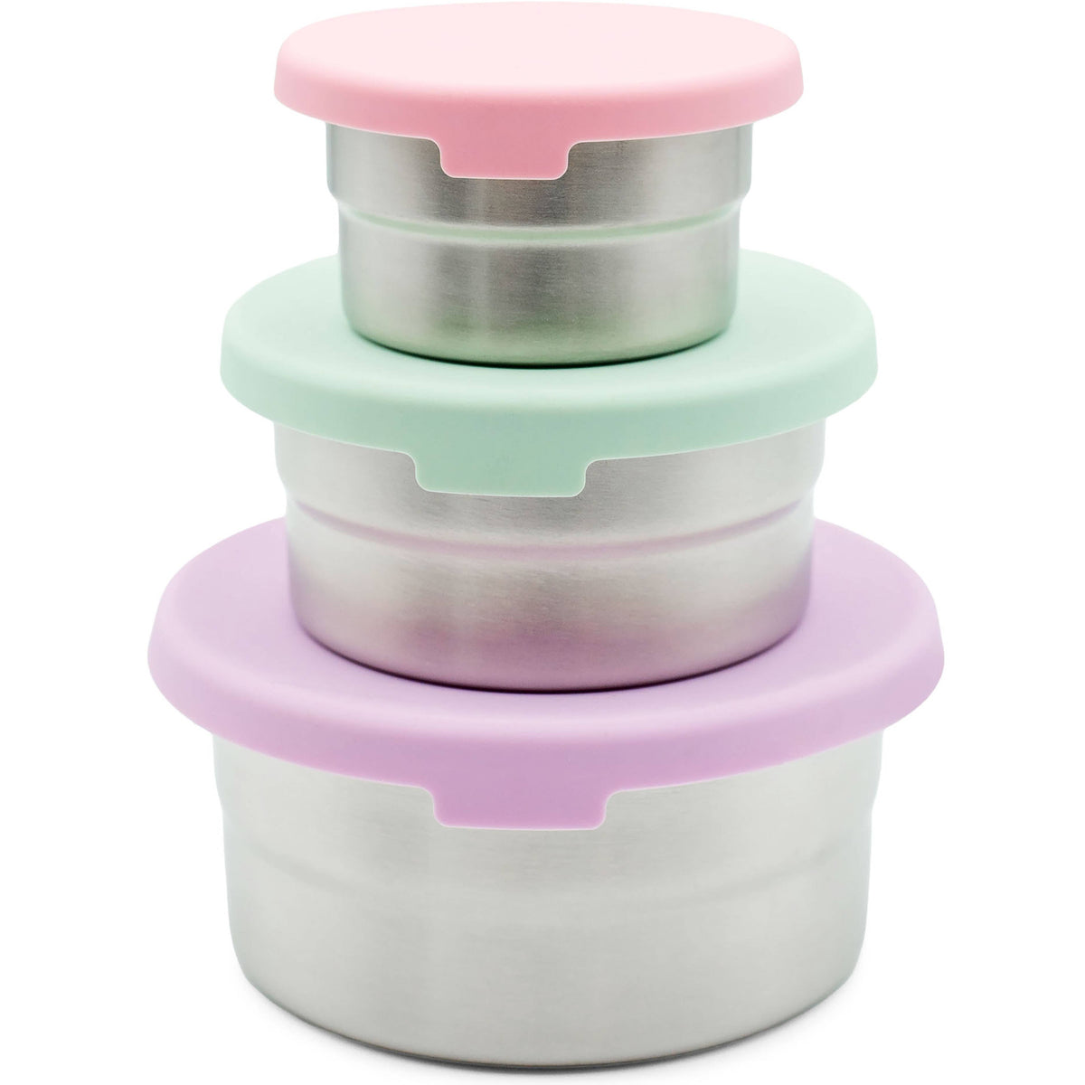 Stainless Steel Nesting Storage Containers – Set of 3