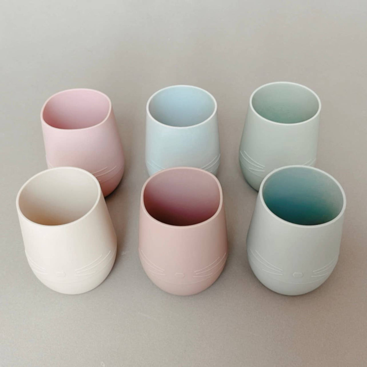 Bunny Face Silicone Open Cup for Baby & Toddle (Misty Blush)