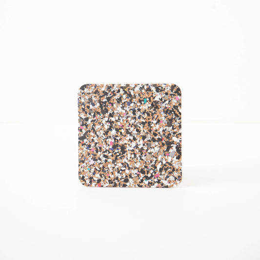 LIGA Beach Clean Coasters Square Set of 4 - square beach clean cork coasters isolated