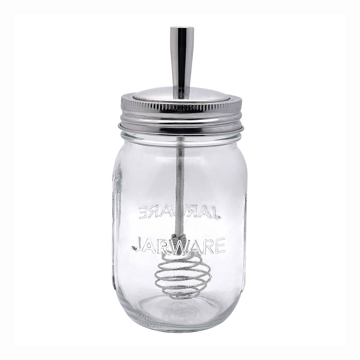 Jarware Mason Jar and Honey Dipper Lid