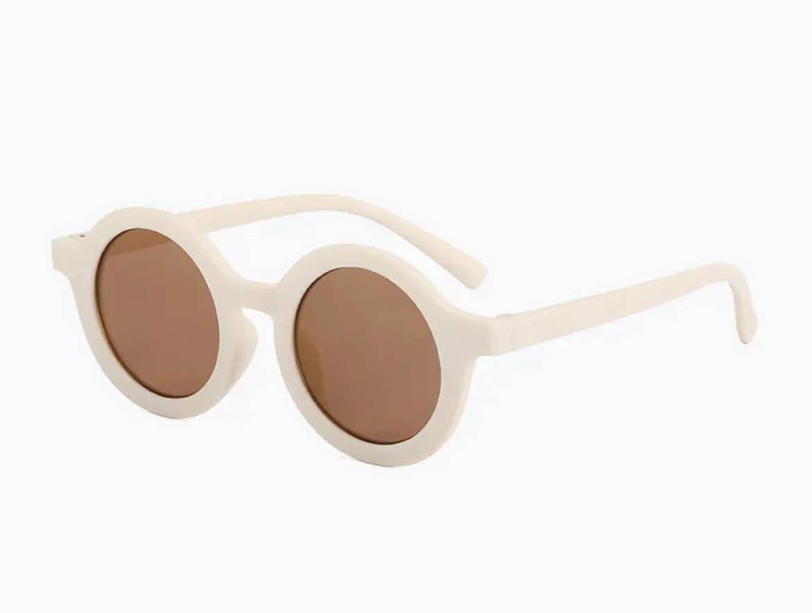 Boho + Babe Baby and Toddler Retro Sunnies: close view of design and finish; second studio composition
