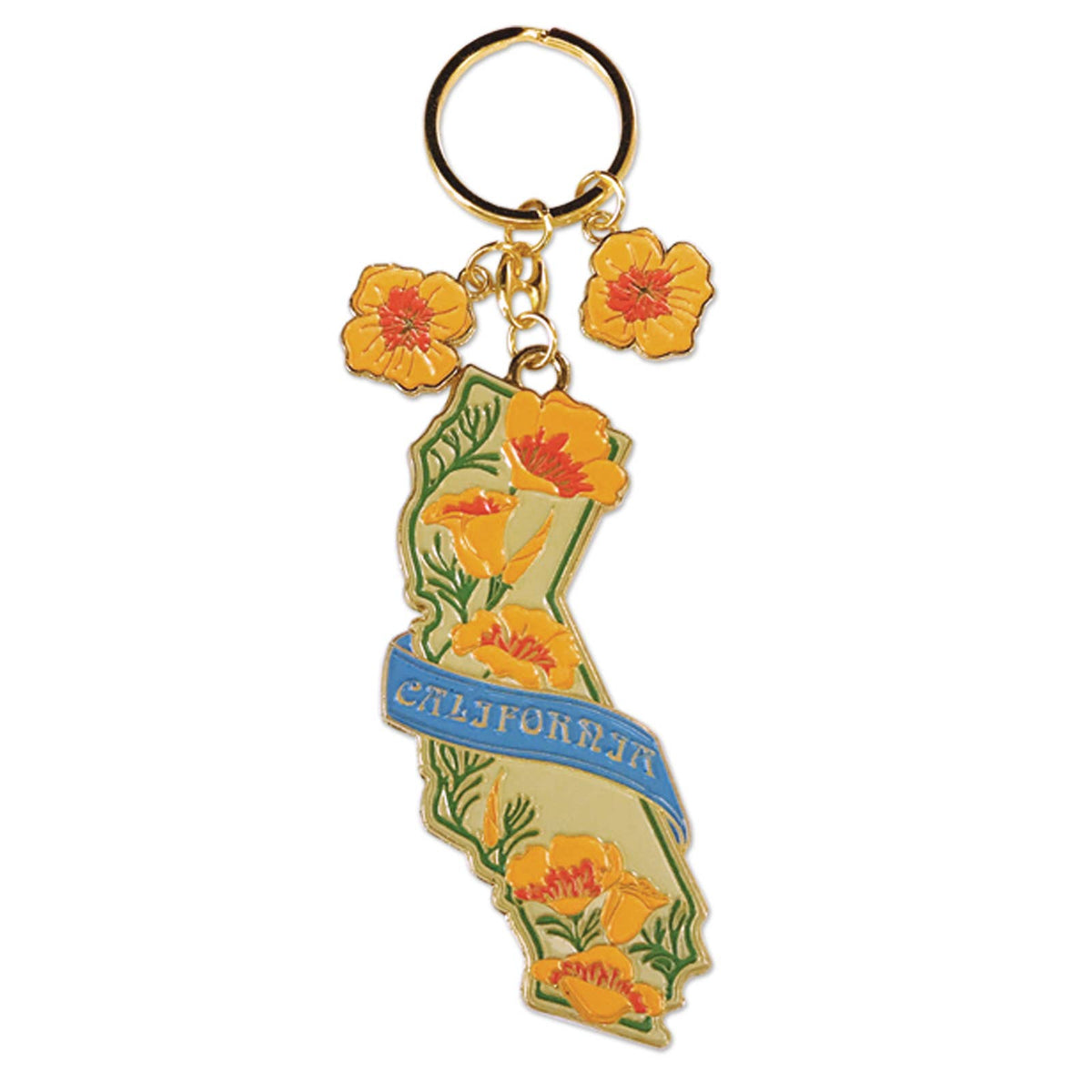 California Poppy Keychain