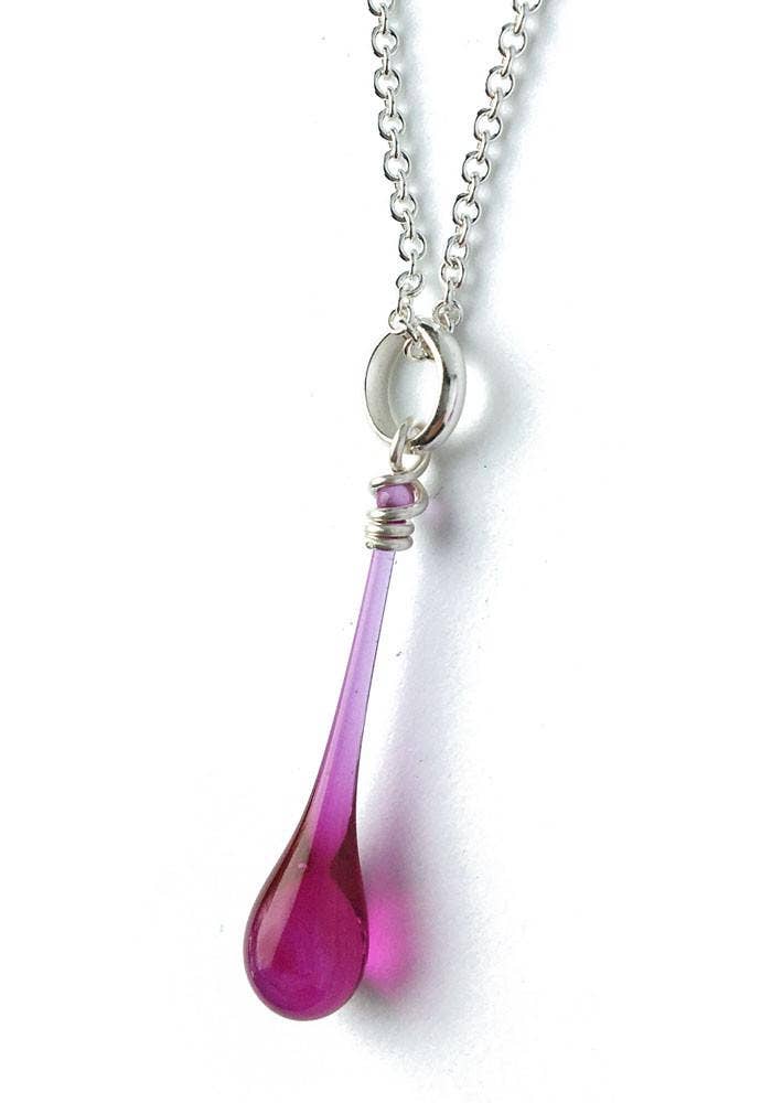 Maressa Glass Teardrop Pendant Necklace