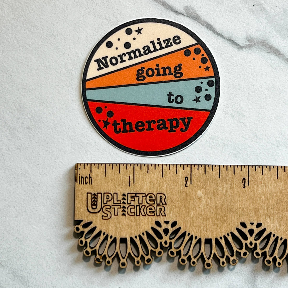 Normalize going to therapy sticker