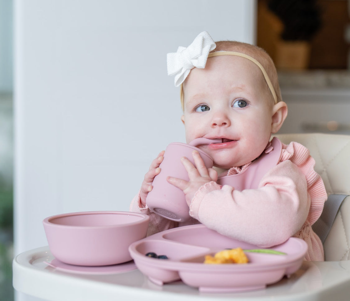 Silicone Toddler Straw Cups – 4 oz, Set of 2
