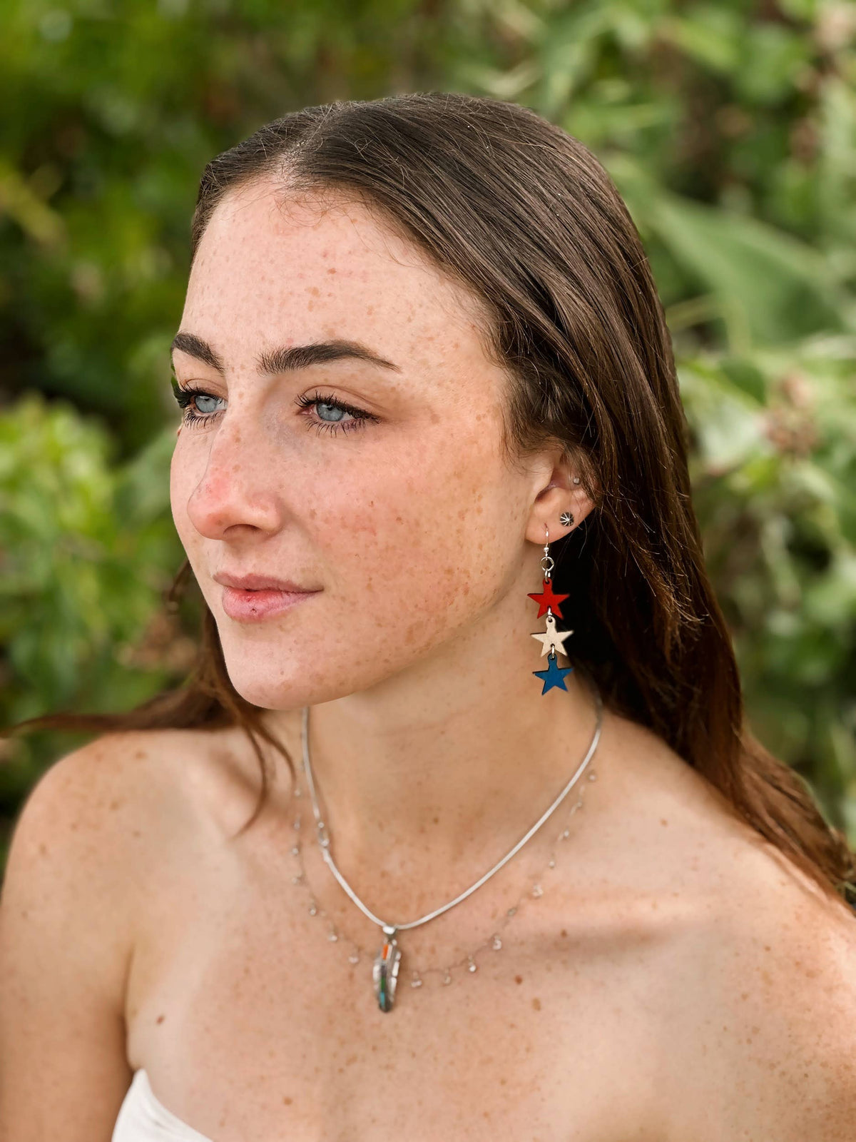 4th of July Star Earrings