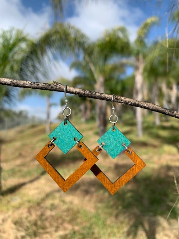 Irel Square Earrings