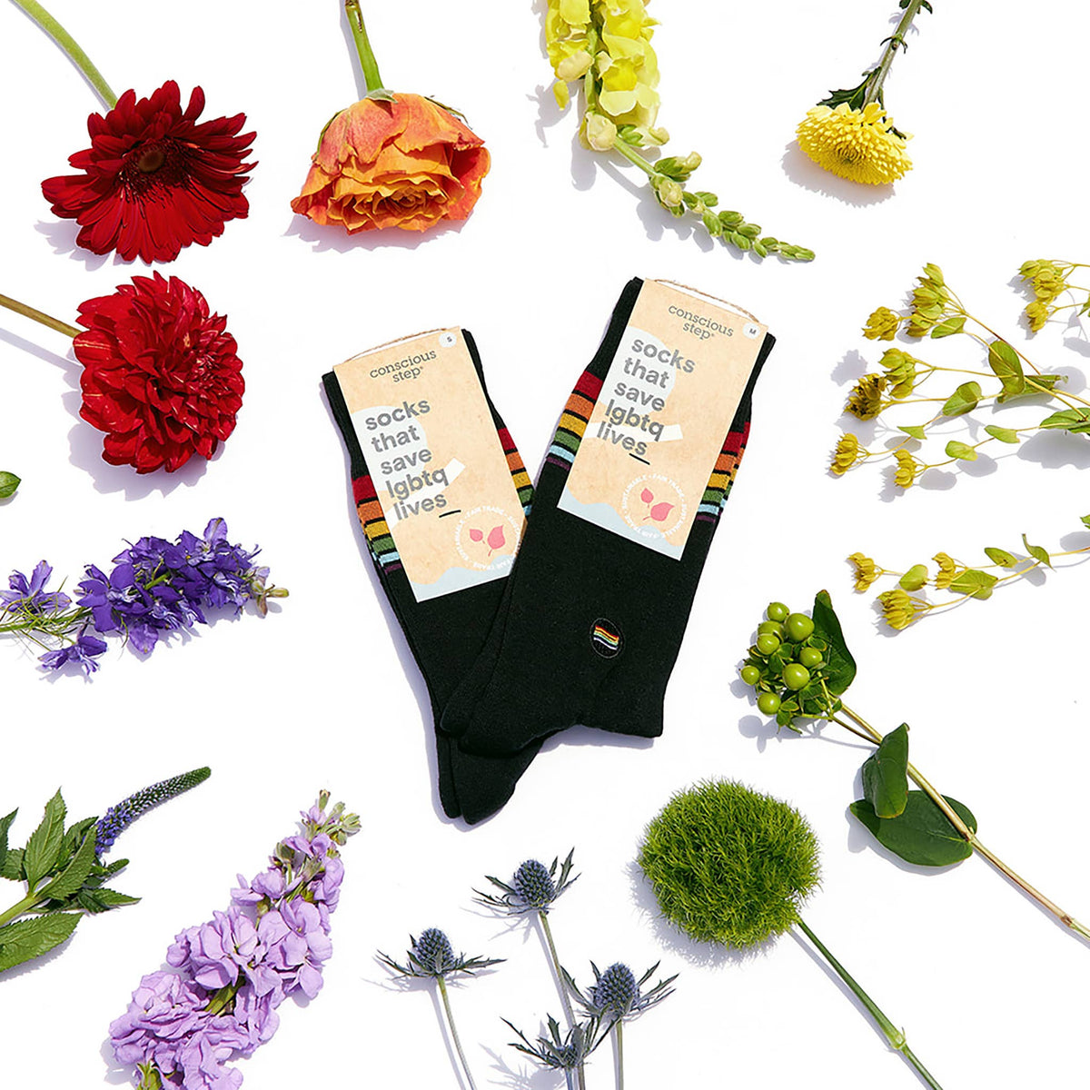 Socks that Save LGBTQ Lives | Rainbow Stripe - Pride Gifts