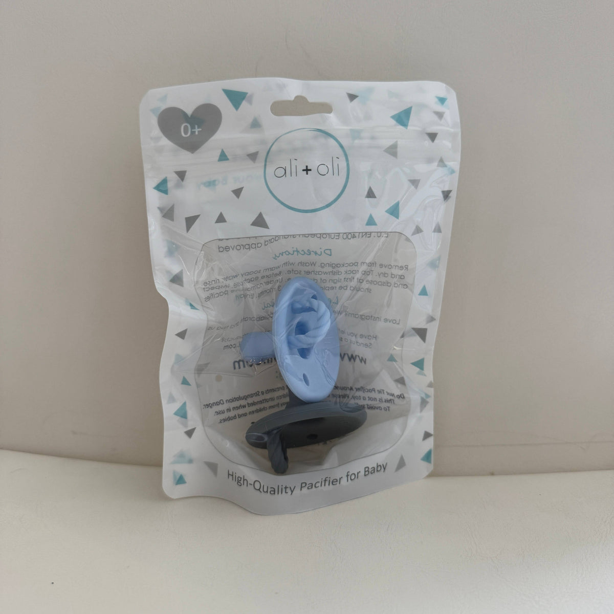 Pacifier Set Round (Iron & Sky)
