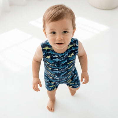 Neon Shark Tank Romper