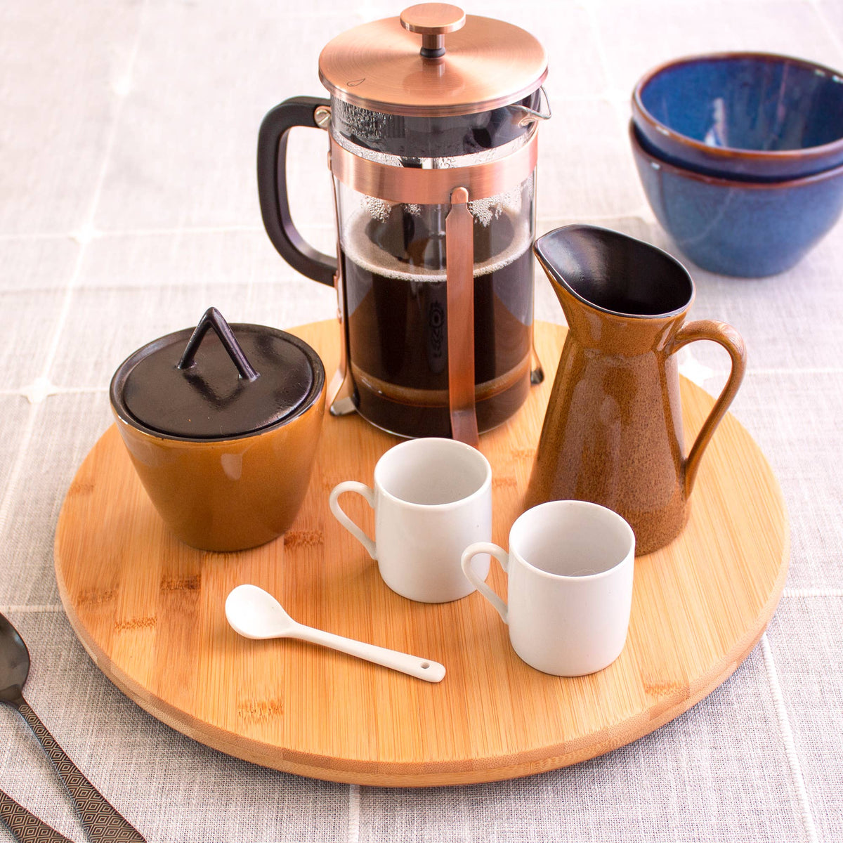 TB Home 14" Bamboo Lazy Susan Turntable