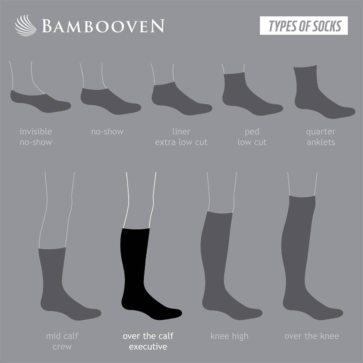 Men’s Bamboo Dress & Trouser Socks – (6 Pairs) 635