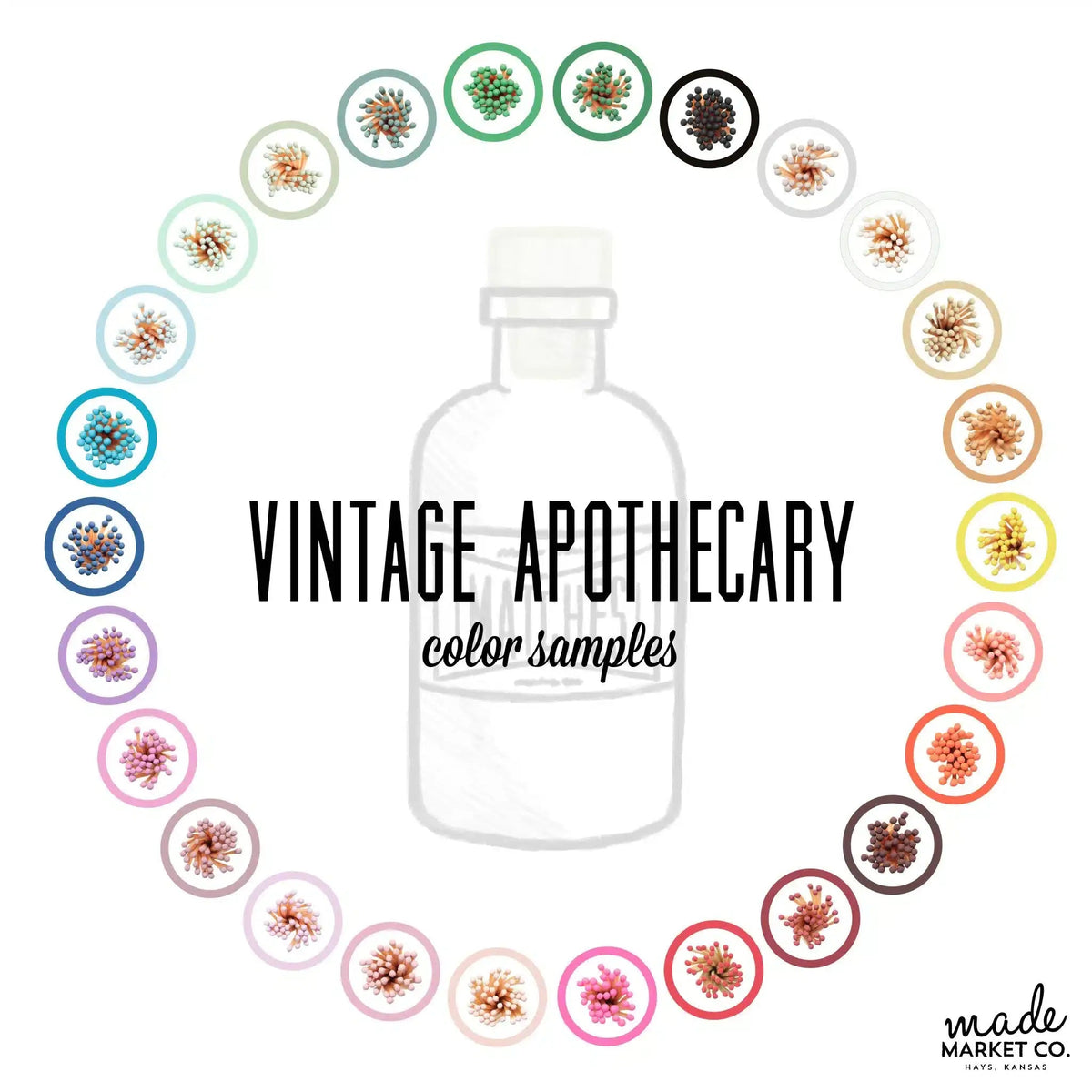 Vintage Apothecary White Matches