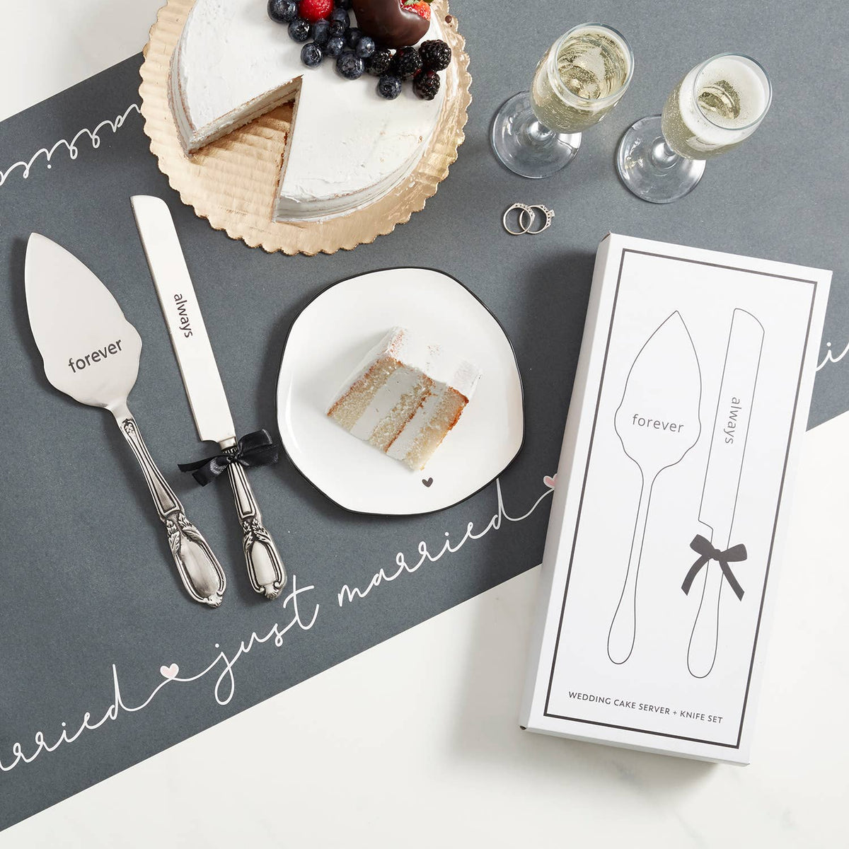 Silver Cake Serving Set