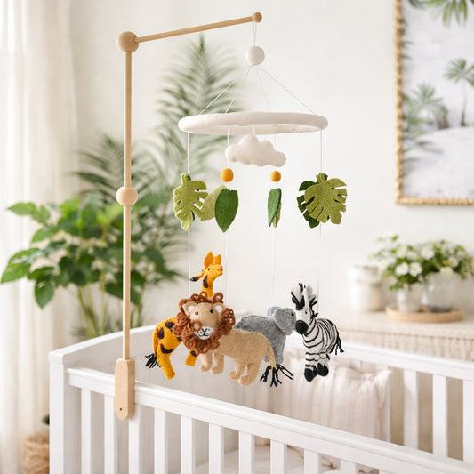 Felt Baby Mobile - Safari Jungle