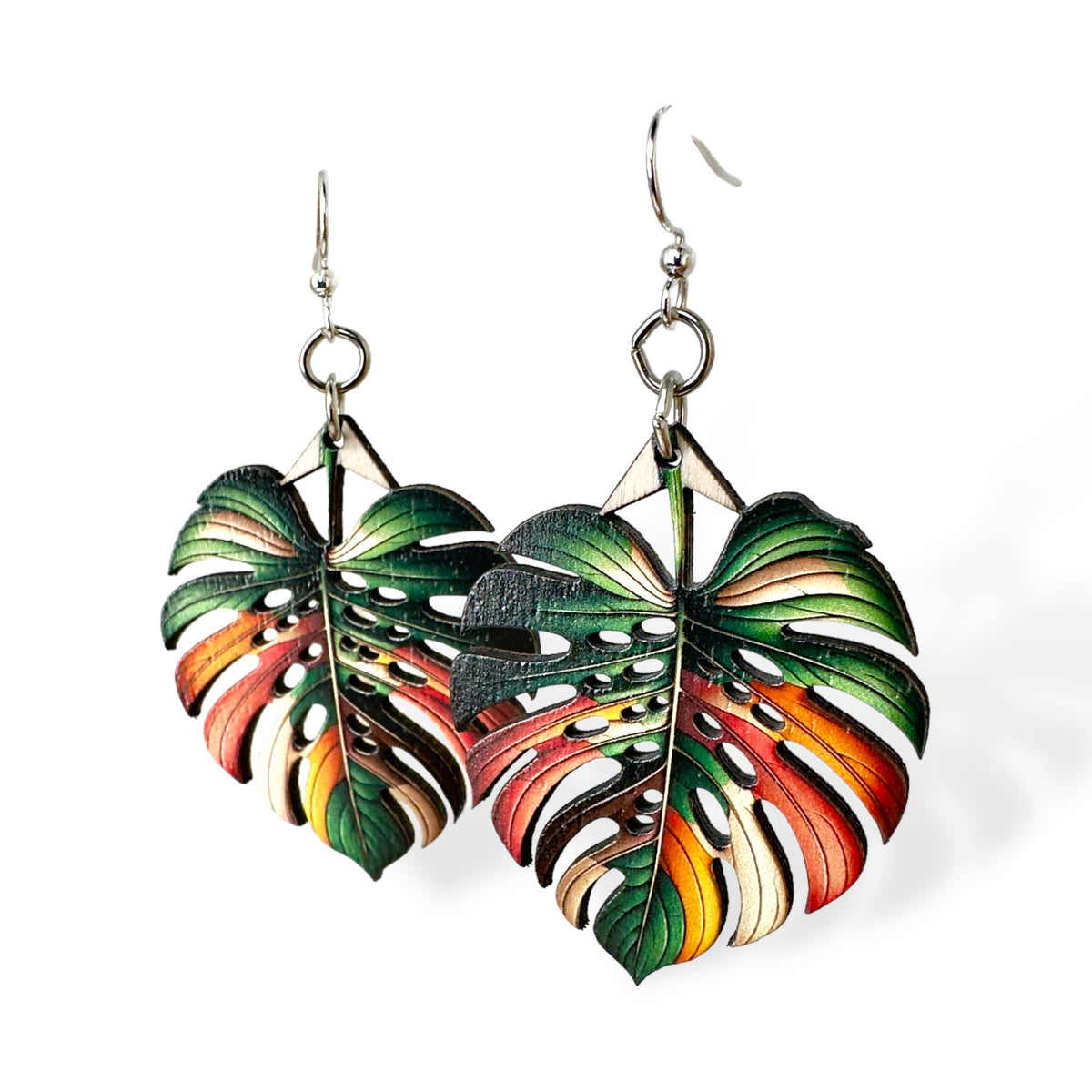 Monstera Leaf Earrings #1792