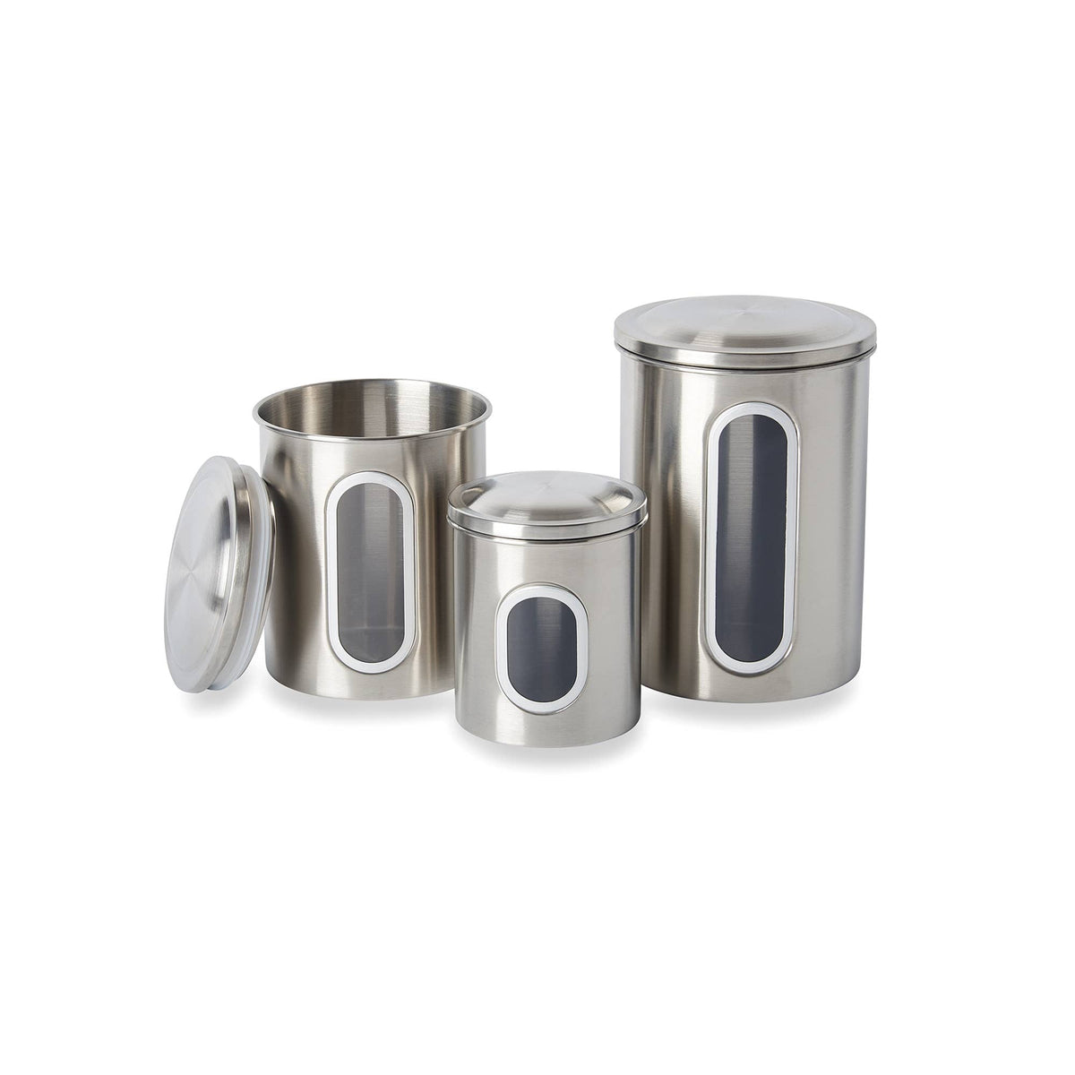 Fox Run Stainless Steel Canister Set, 3-Piece Set