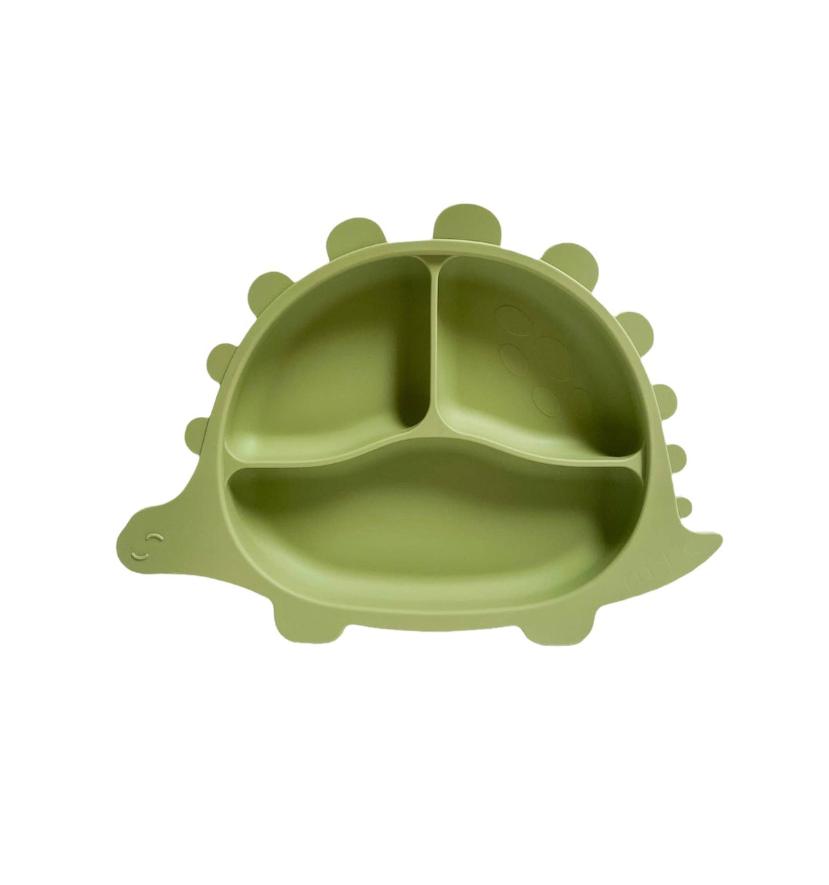 Marlow and Sage – Dino Plate, sage green color option in a product photo