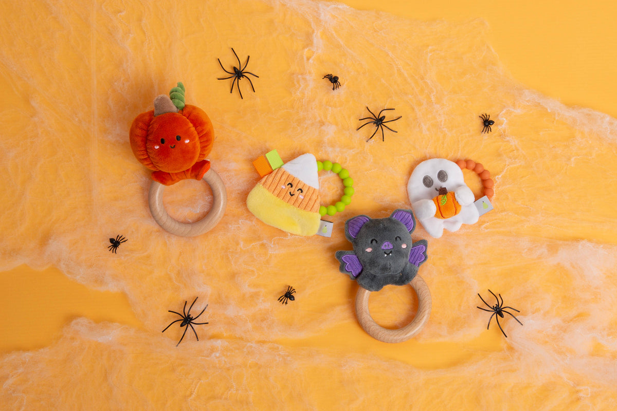 Candy Corn Crinkle Teether, Fall/ Halloween Baby Teether