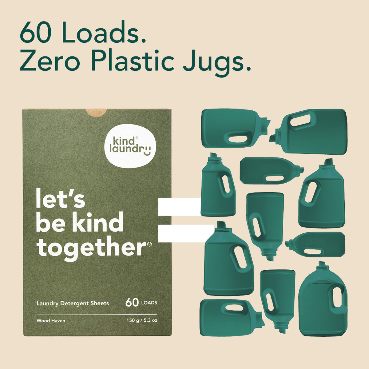 Zero Waste Laundry Detergent Sheets (Fragrance-Free)