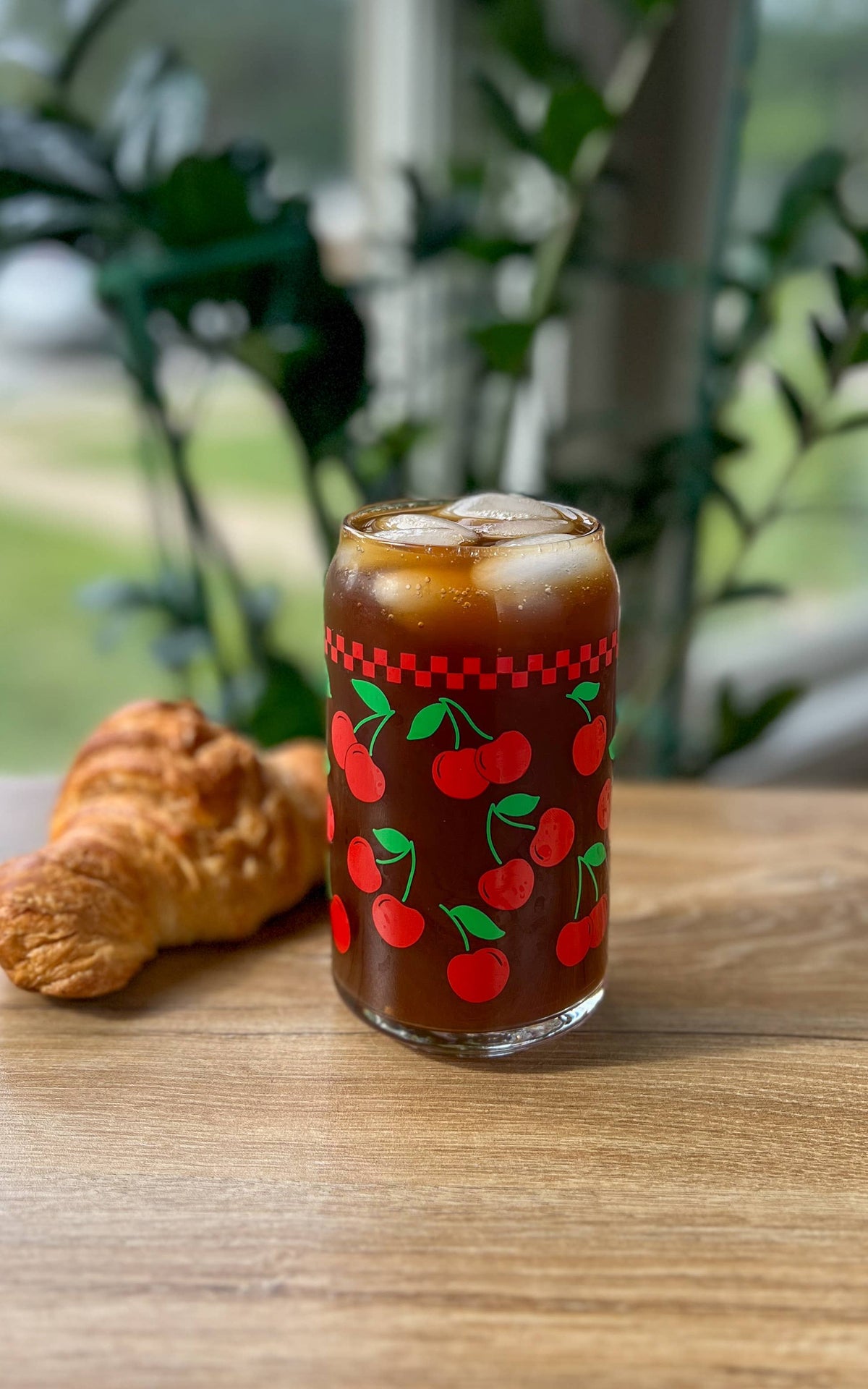 Cherry cup cherries Glass can 16 oz