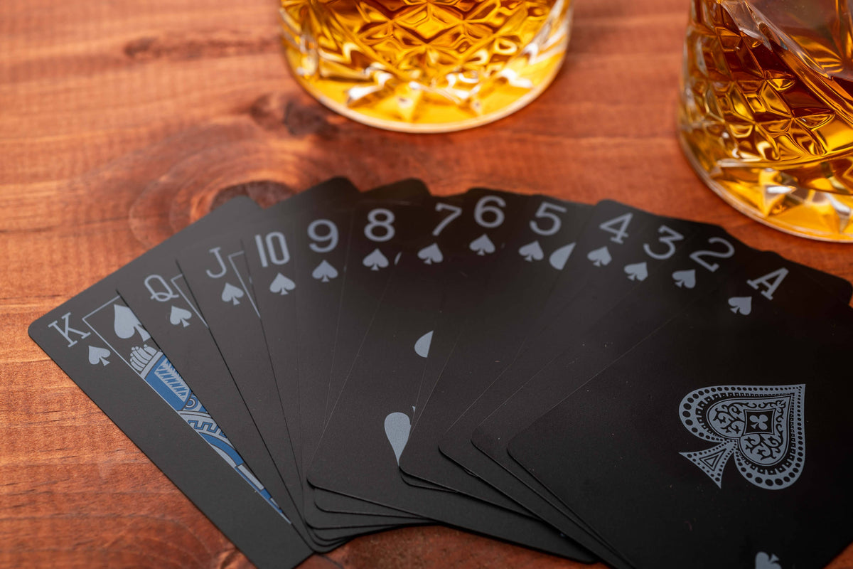 Men's Black Edition Waterproof Card Deck | Plastic