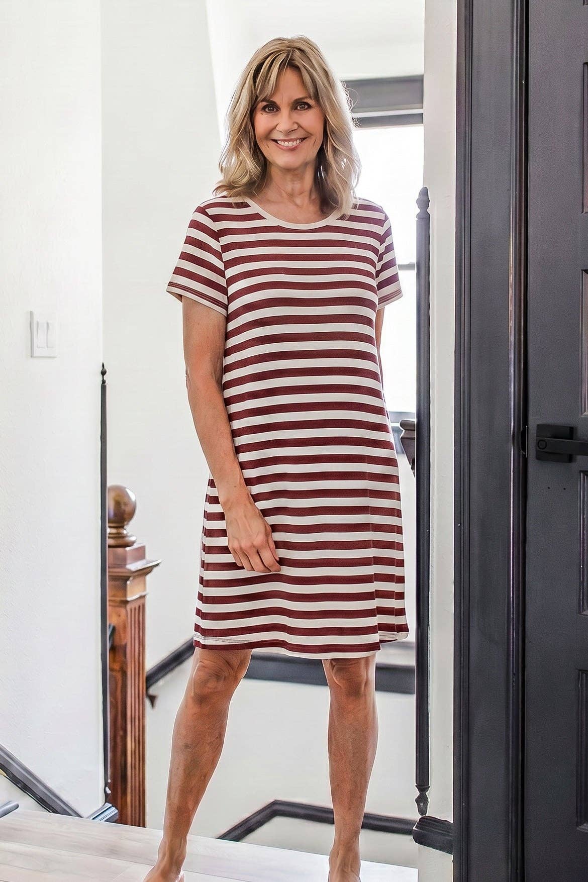 PENELOPE CAP SLEEVE OVERSIZED BAMBOO NIGHTSHIRT