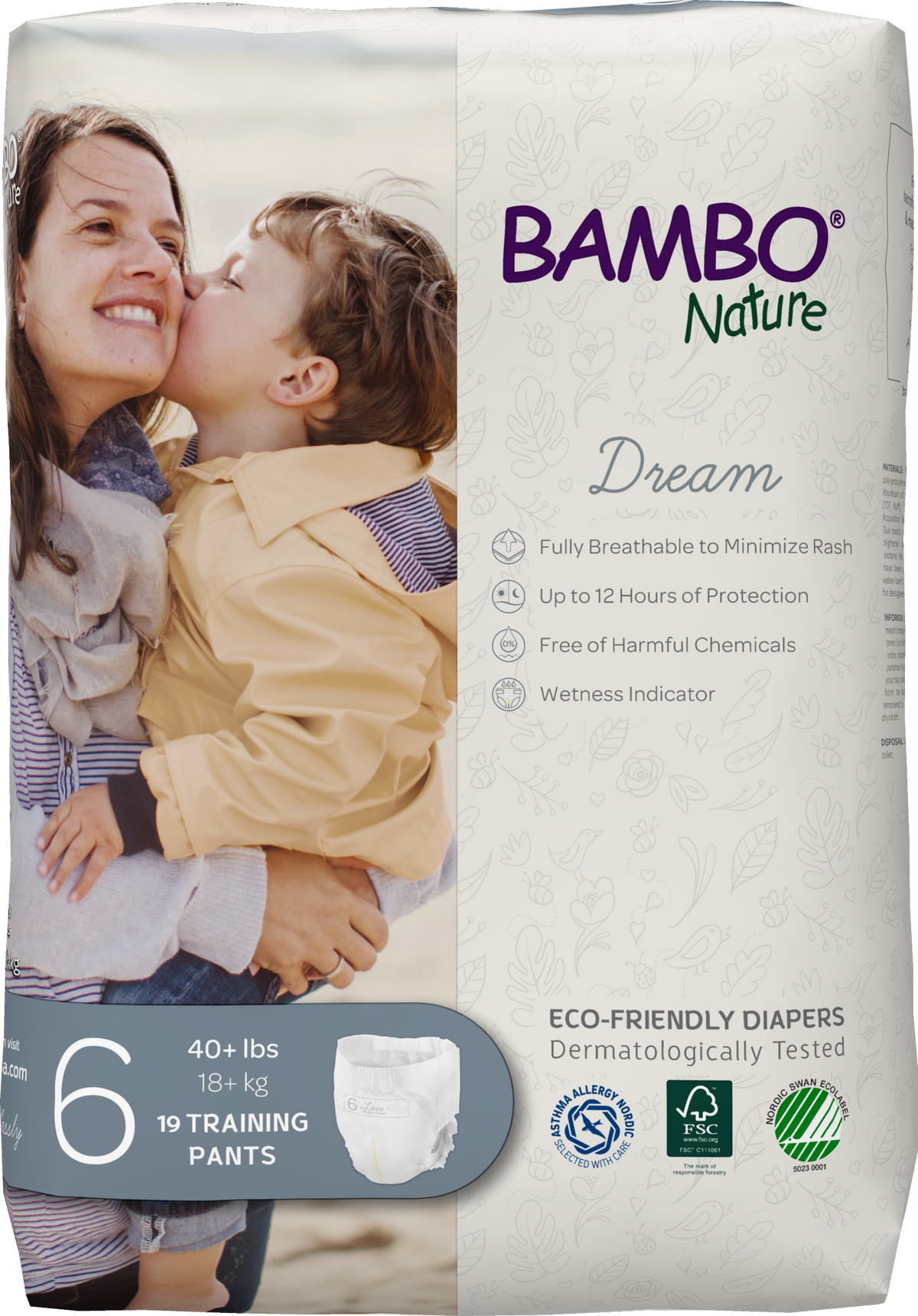 Bambo Nature Training Pants Size 6