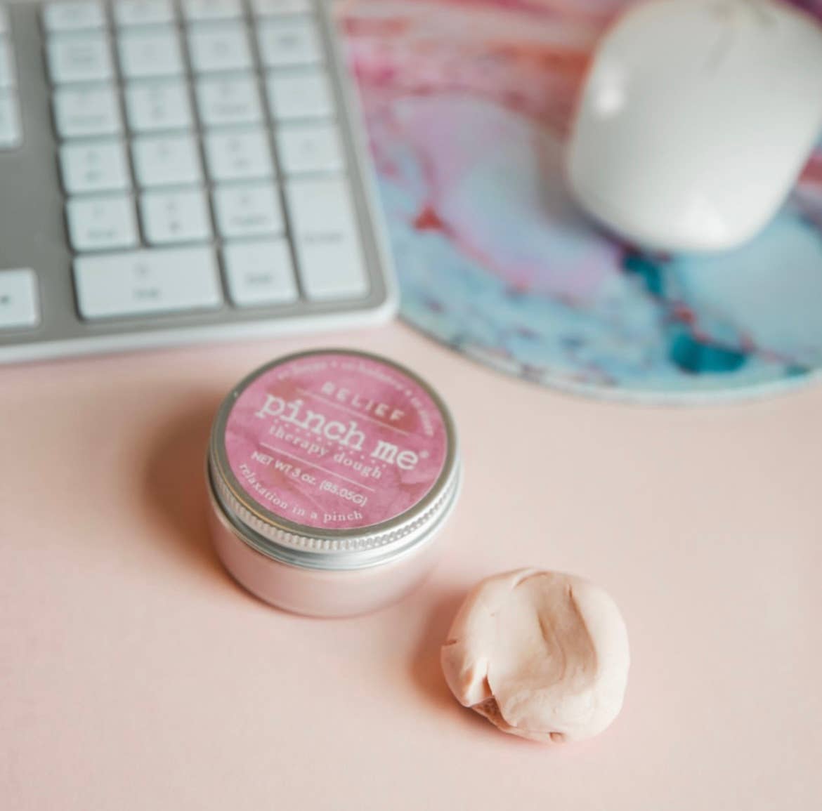 Pinch Me Therapy Dough – Relief, pictured in a practical everyday setting