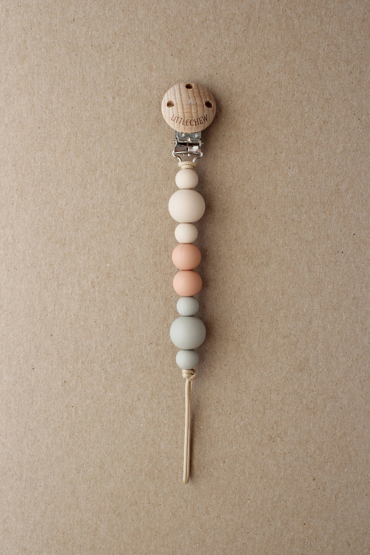 Pacifier Clip - Kira | Pale
