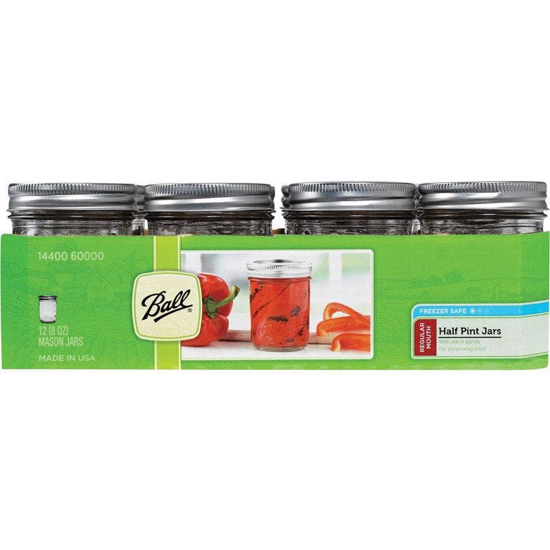 BALL - Ball Regular Mouth Mason Jar 8 oz Each