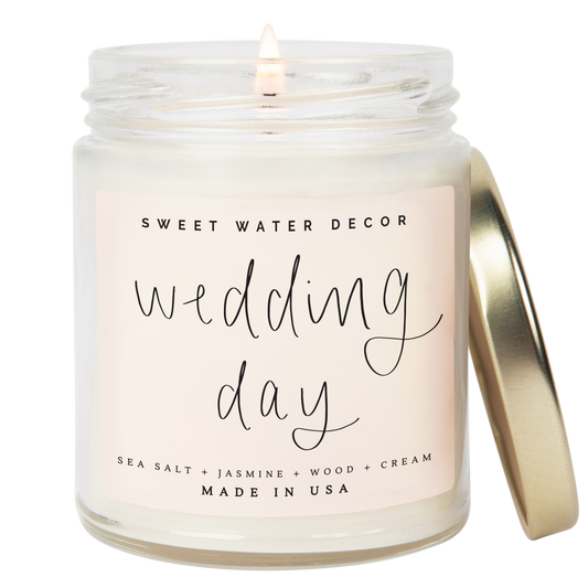 Wedding Day 9 oz Soy Candle - Home Decor & Wedding Gifts