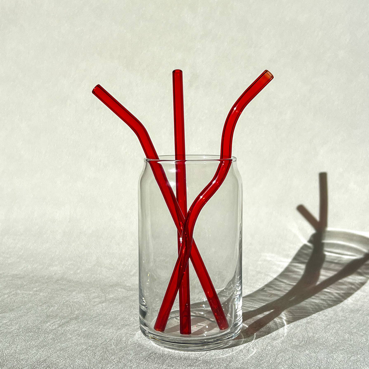 Glass straws for 16 oz Libbey can 8 inches