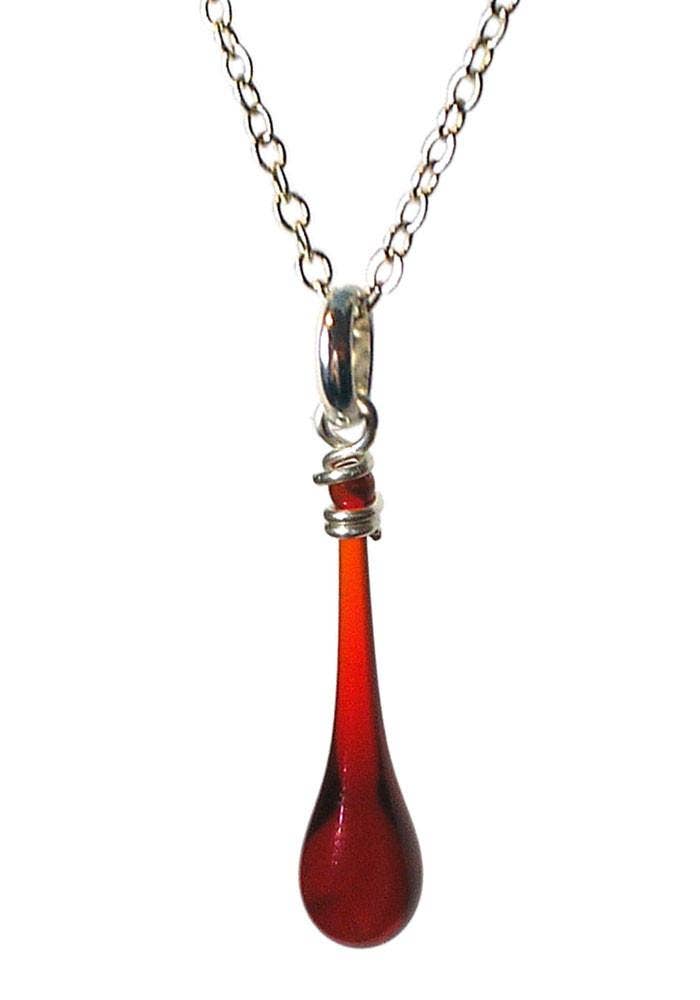 Maressa Glass Teardrop Pendant Necklace
