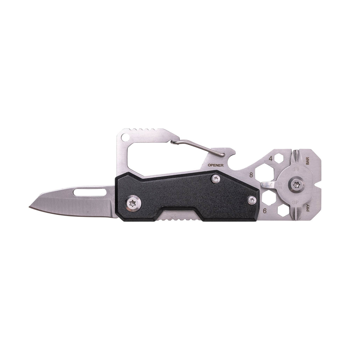Stainless Multi-Tool Carabiner | Clip-On EDC Gear Tool