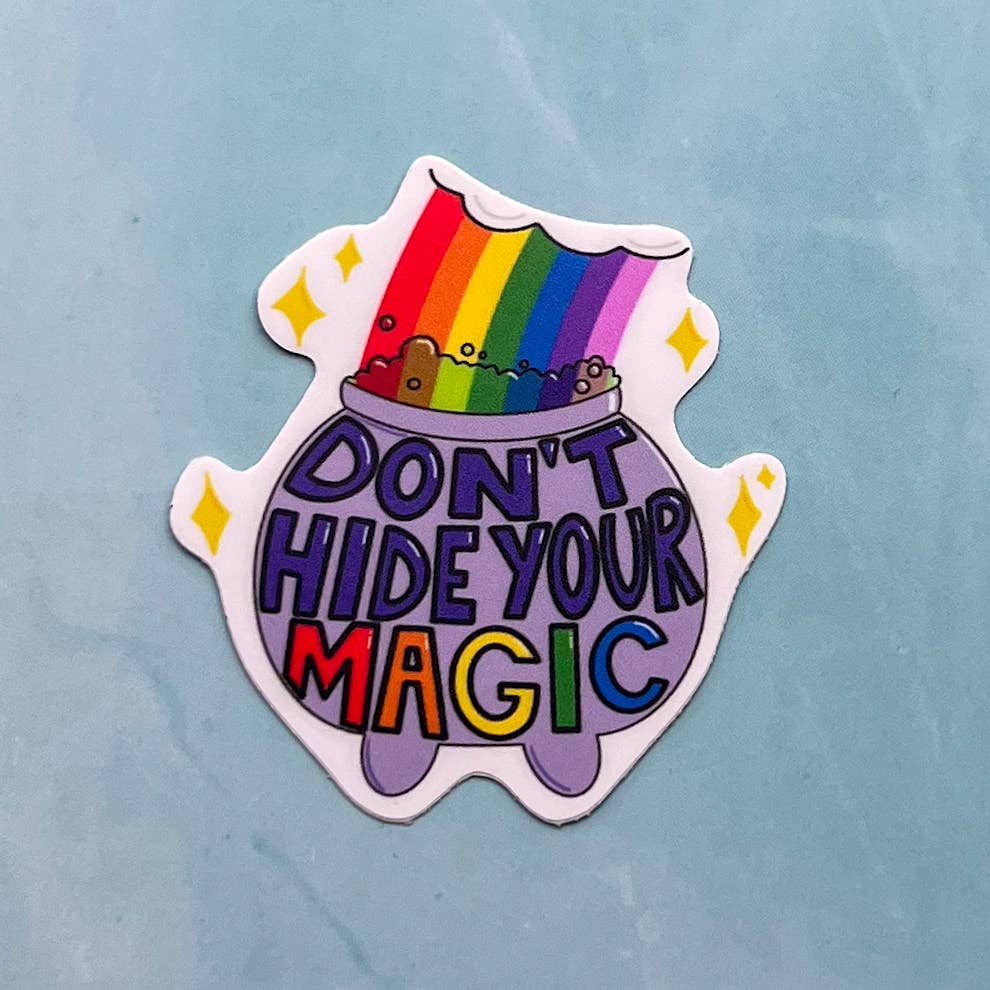 Don't hide your magic sticker