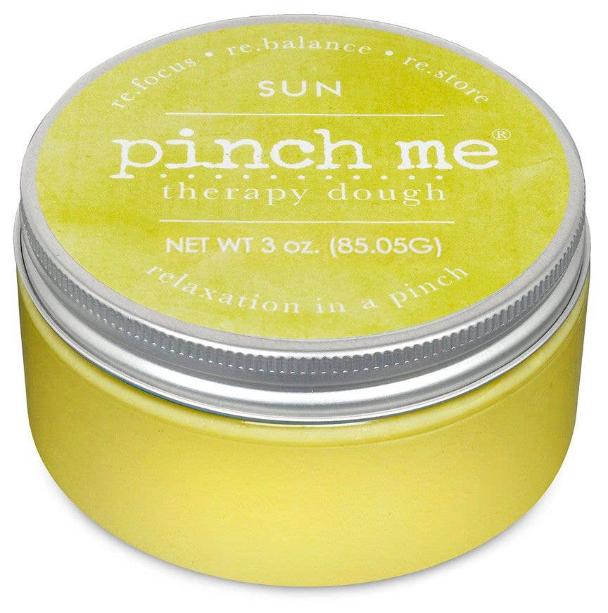 Pinch Me Therapy Dough – Sun, front product and branded packaging